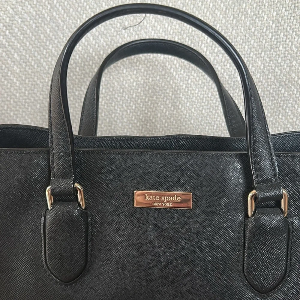 kate spade Black Saffiano Leather Satchel